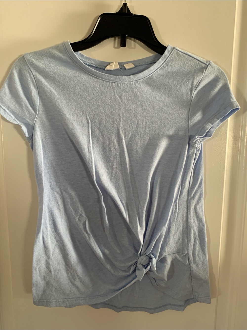 GAP Light Blue Short Sleeve Knot-Front Tee